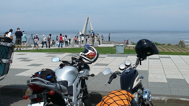 愛車も最北端到達の記念撮影